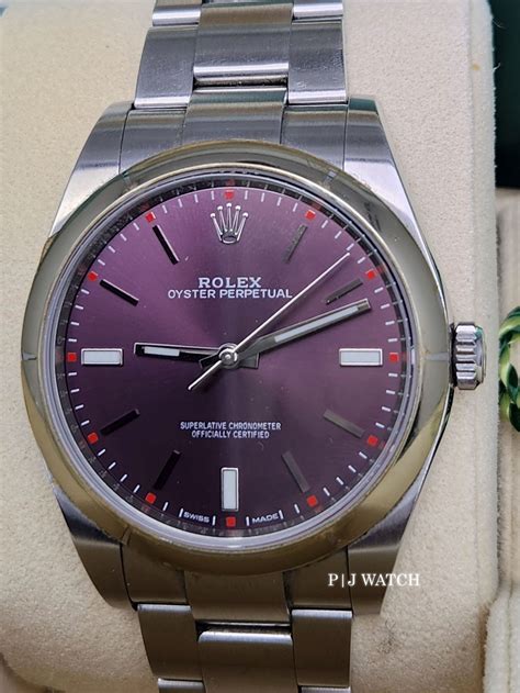 rolex oyster perpetual grape dial|rolex oyster perpetual color chart.